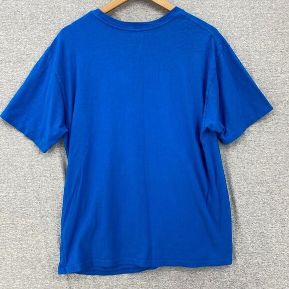 M & M Shirt Womens Large Blue Short Sleeve Graphic Tee Candy Chocolate Peanuts - Picture 3 of 8